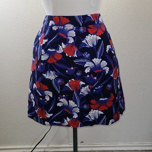 J. Crew Floral Basket Weave Skir